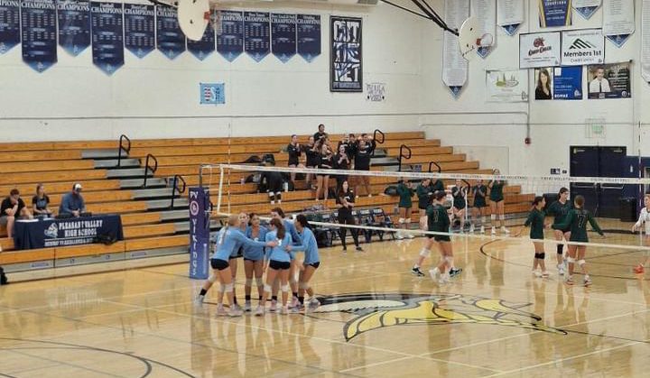 An exciting volleyball match in the works